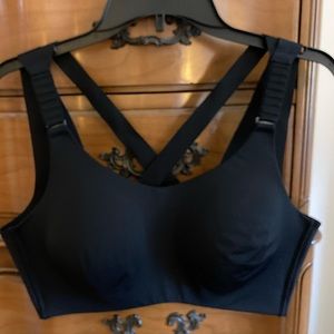 CALIA a Black and a Cream colored sports bra with adjustable straps, Sz. 38D